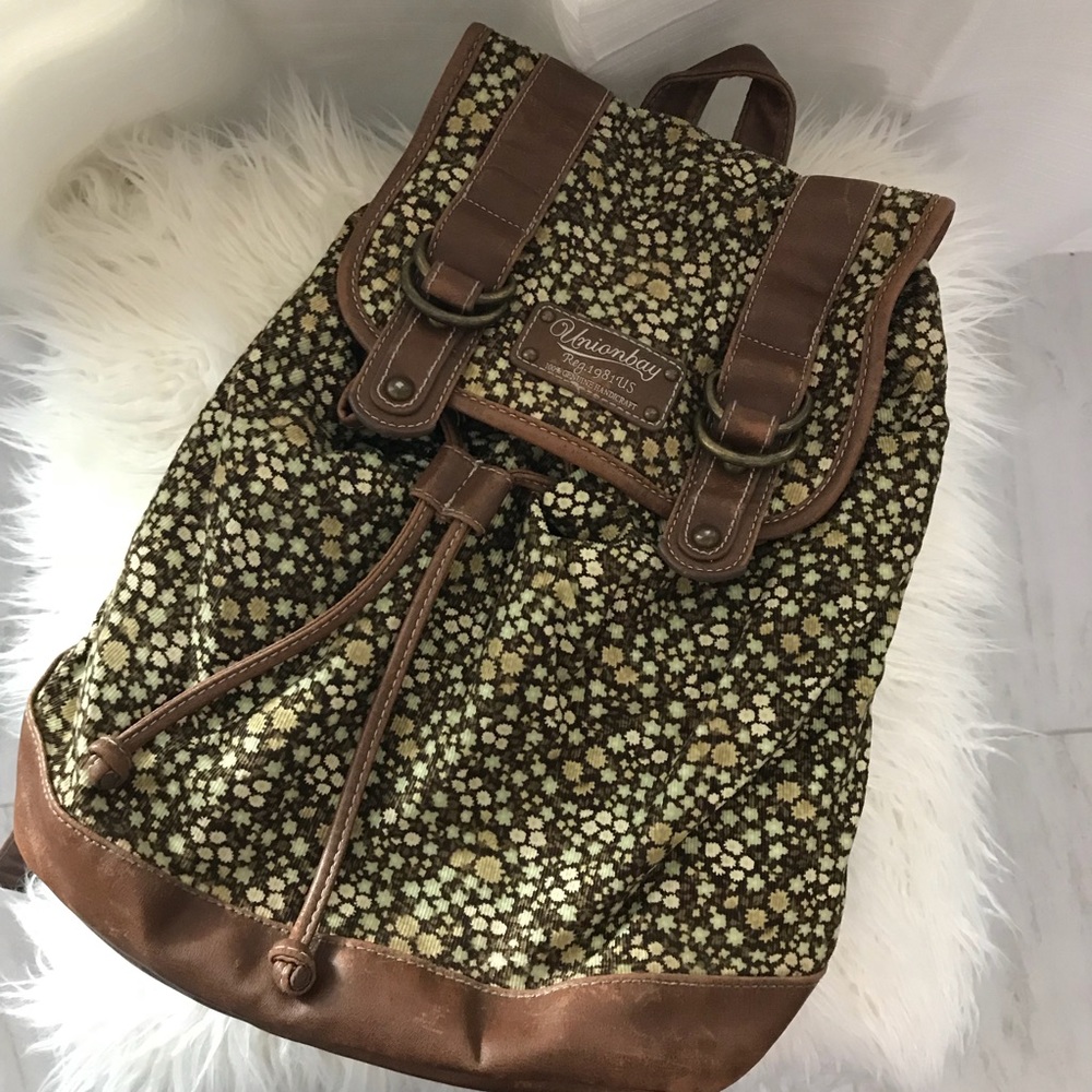 Leather backpack